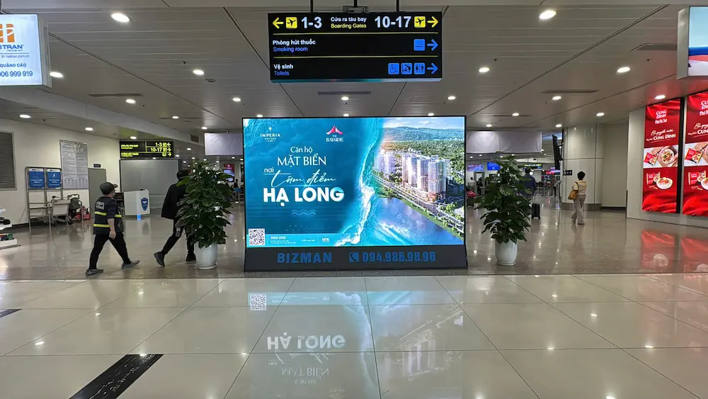 LED quảng cáo tại Sân bay Nội Bài – Điểm chạm chiến lược với khách hàng cao cấp